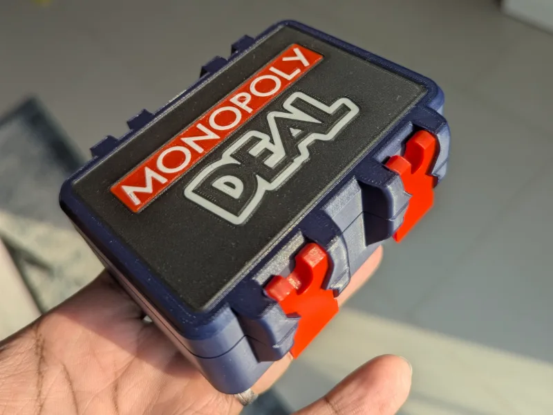 Monopoly Deal Card Box - Magnetic Lock