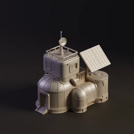 Mars Colony Habitat – Detailed Terrain Scenery for Terraforming Mars