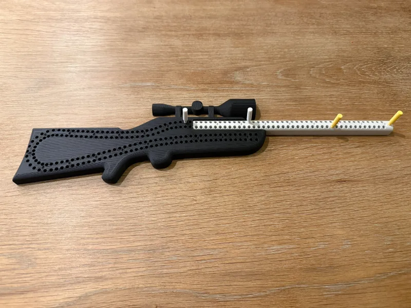 Rifle Cribbage Board