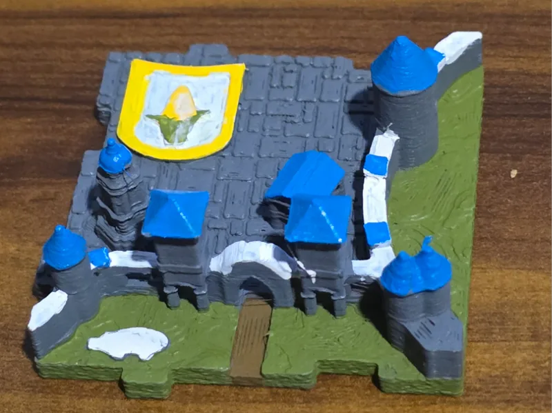 Carcassonne 3D Base Game - Hole for Magnetic tiles