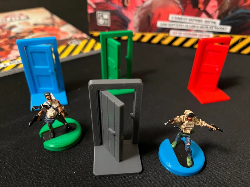 Door for Zombicide - Print in place - Wooden
