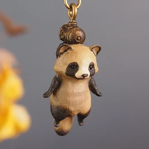 Takenoko No.1 – Captured Tanuki Figurine (1-Part STL for Resin 3D Printing)