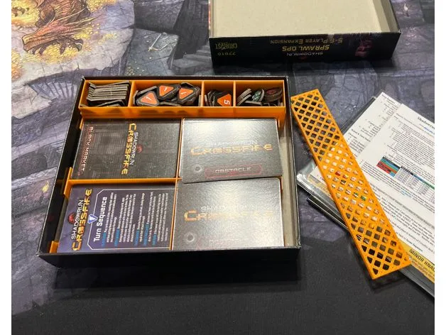 Card Tray for ShadowRun Crossfire in Sprawl Ops 5-6 Player Expansion Box