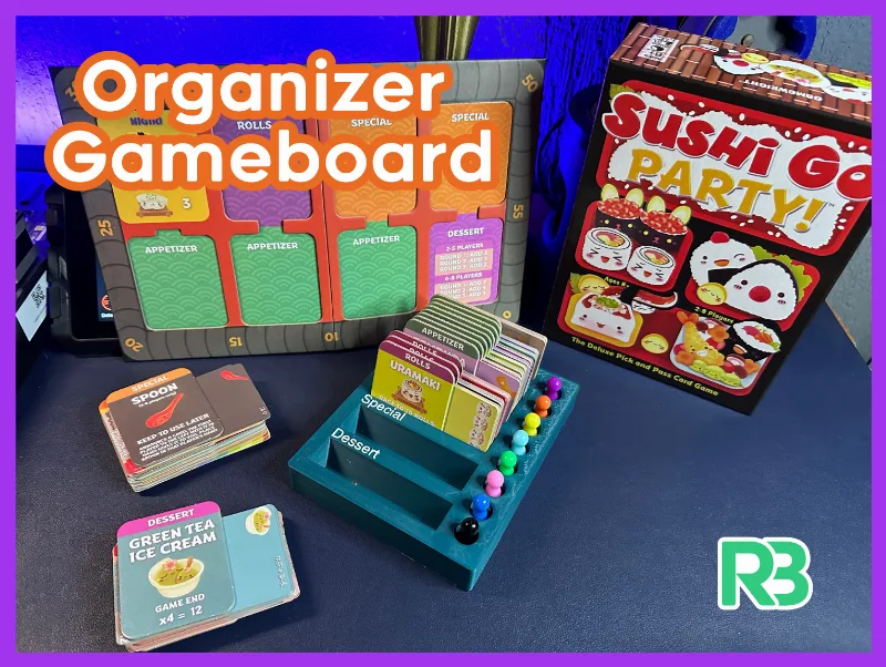 Sushi Go Party Cardboard Organizer
