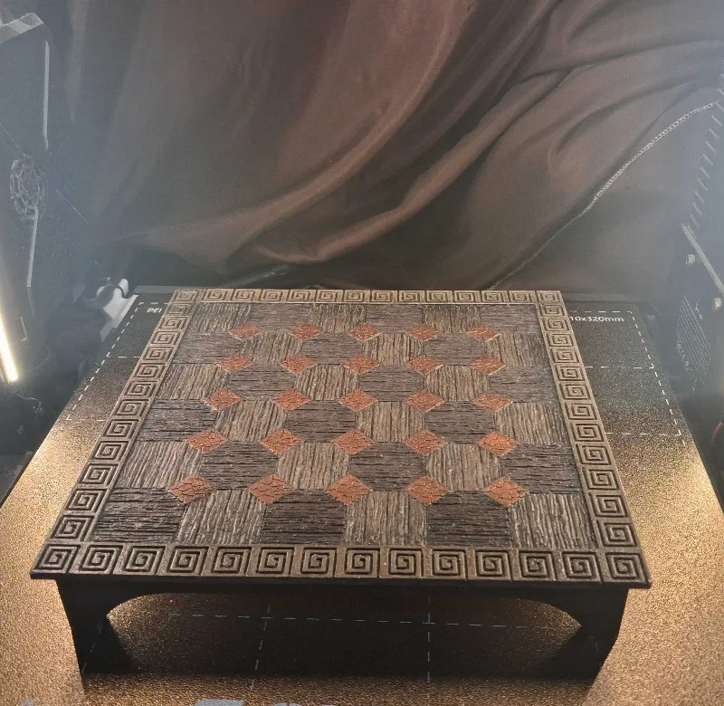 Tak game box and textured pieces
