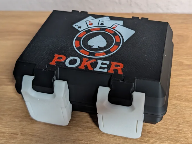 Poker card deck case
