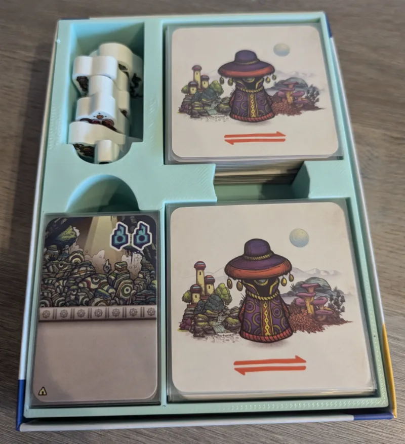 Insert for the board game Faraway