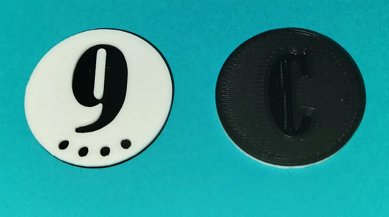 Catan Style Number Tokens 1-4 & 5-6 Player Versions