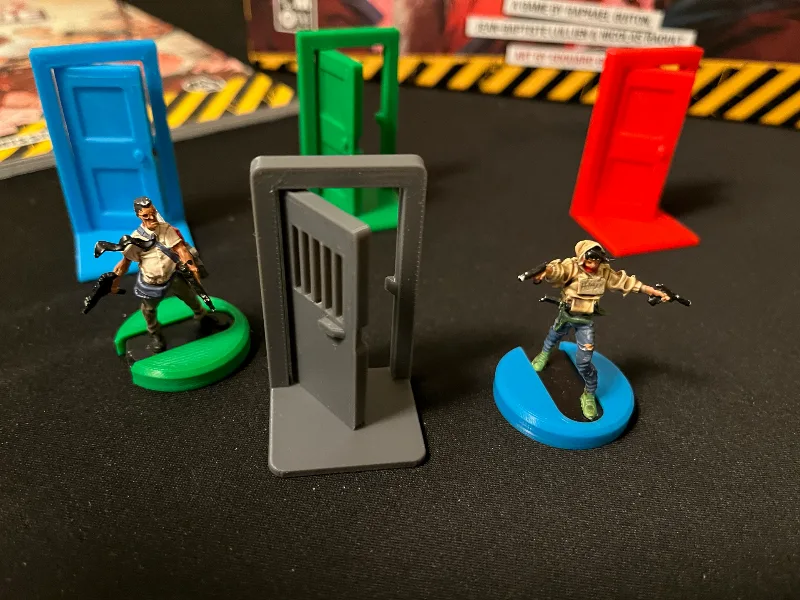 Door for Zombicide - Print in place - Jail bars