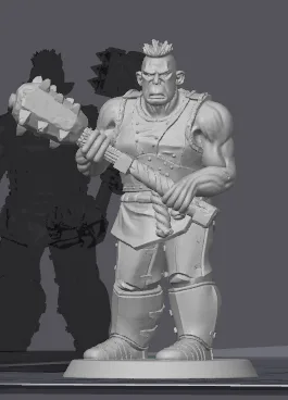 Orc warrior designed for HeroQuest
