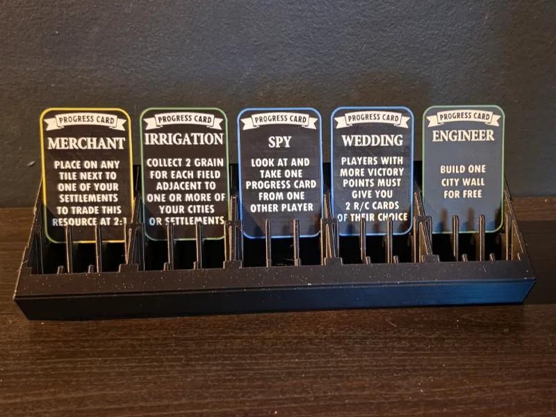 3D Catan Cities & Knights Progress Cards