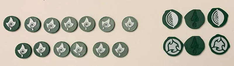 Spirit Island 2 color A Spread of Rampant Green presence token
