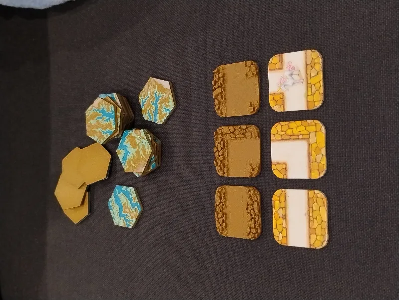 Labyrinth 3D Tiles Made with Regolith Highfield