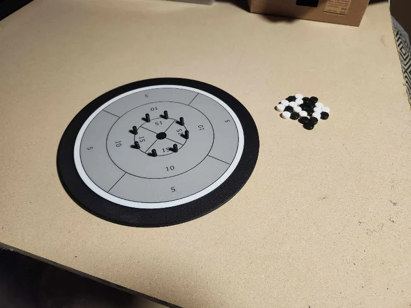 Mini Table Top Crokinole Game