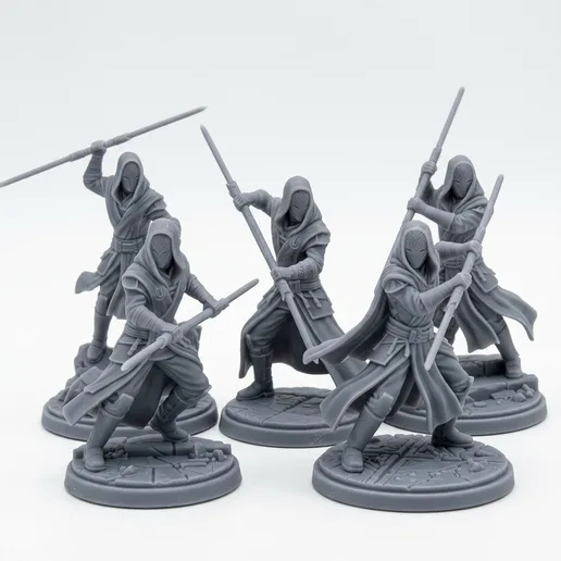 Jedi Temple Guard Squad 5 Units - 32mm Star Wars Legion Scale