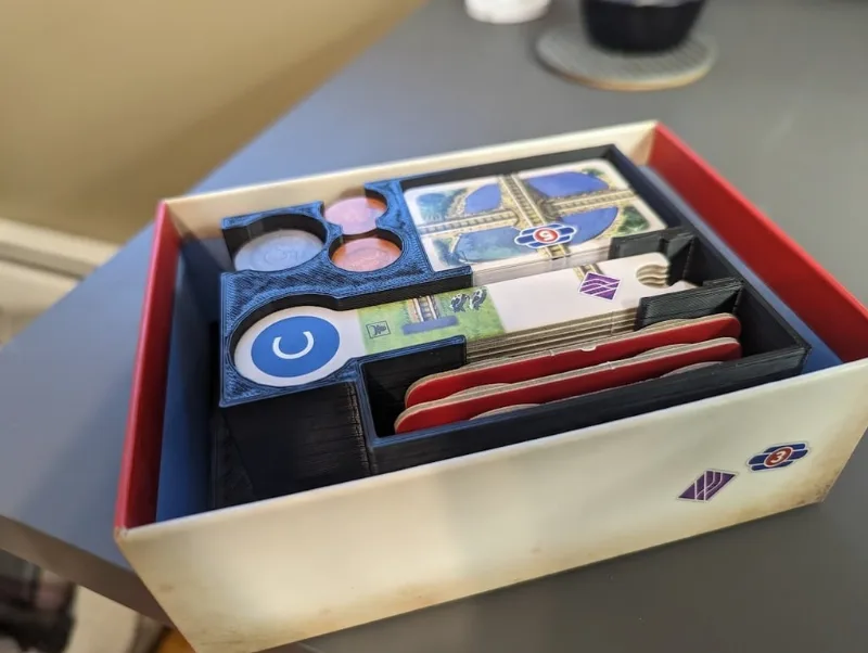 Insert for Village Rails Board Game