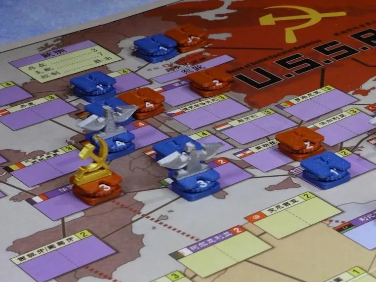 Twilight Struggle Articulated Counter Accessories - Replacing Original Tokens