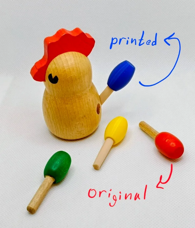 Replacement Feathers for the game Chicken Cha Cha Cha