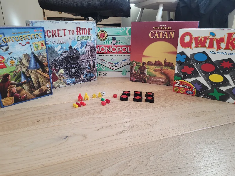 Board games replacement pieces(Monopoly, Ticket to ride, Carrcassonne, Qwirkle)