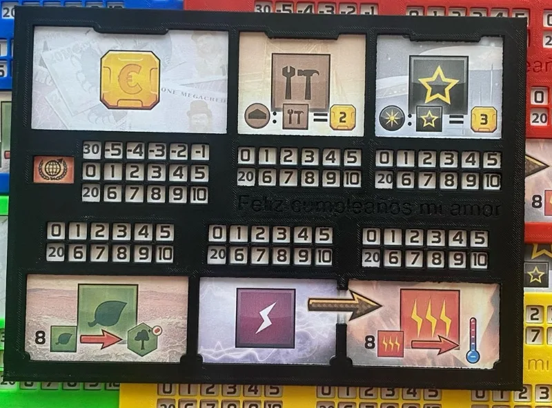 Player board for Terraforming Mars