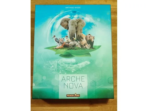 Ark Nova + Marine Worlds - Board Game Insert - Sleeved Cards