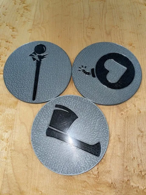 Gloomhaven Jaws of the Lion Drink Inlay Coasters (single extruder)