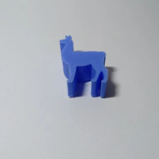 Llama Meeple Silhouette – 3D Printable Game Token