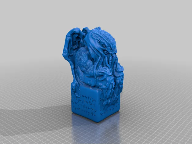 Cthulhu Idol with Eldritch Runes