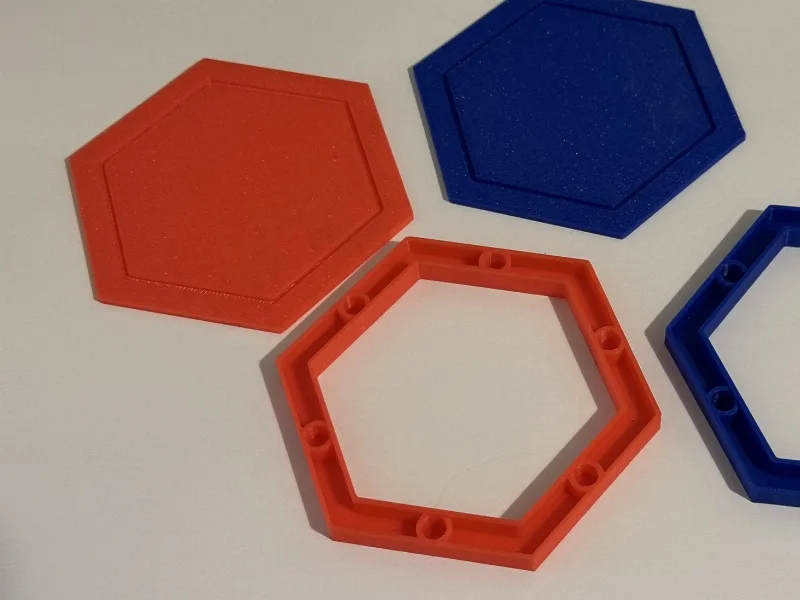 CATAN HEX base for 4mm Spherical Magnets and cover