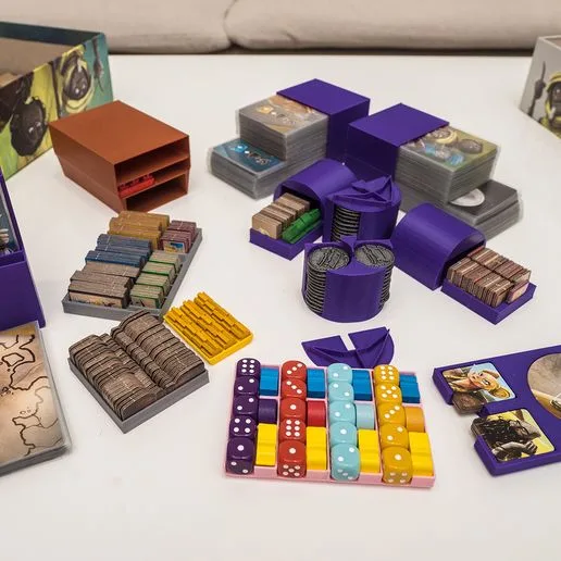 Wayfarers of the South Tigris + Tides of Trade boardgame organizer