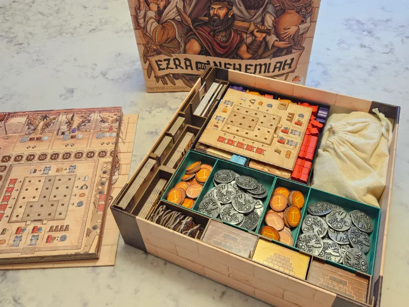 Ezra and Nehemiah board game insert