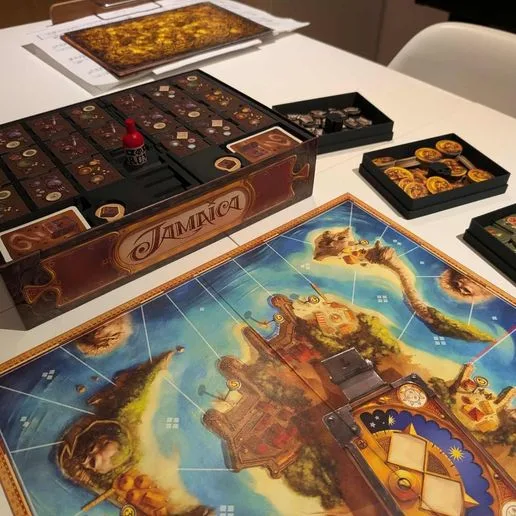 Jamaica Board Game + Expansion The Crew - Insert / Organizer - 1 Box !