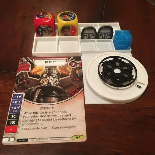 Star Wars Destiny Character Holder with Life Counter