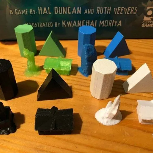 Cryptid stone and shack tokens