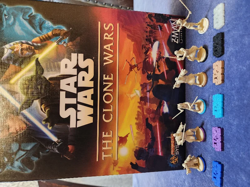 Star Wars The Clone Wars boardgame miniature bases player colors