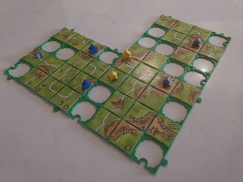 Carcassonne Karak Base Plate with 4x4 Tile Grids
