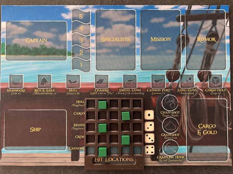 Merchants & Marauders ship hit locations grid