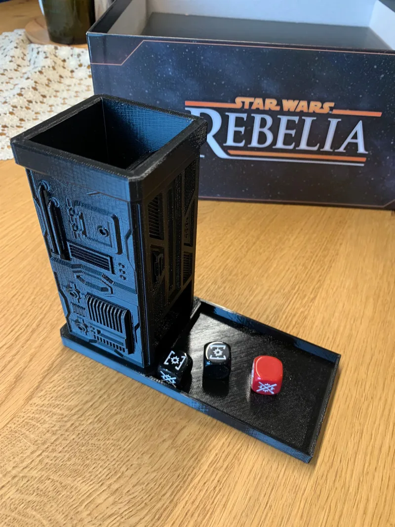 Star Wars Dice Tower with container