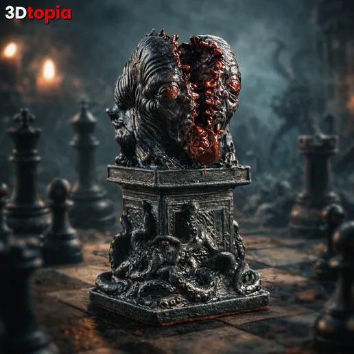 Cthulhu Pawn - Lovecraft Chess Piece (Pre-Supported STL)