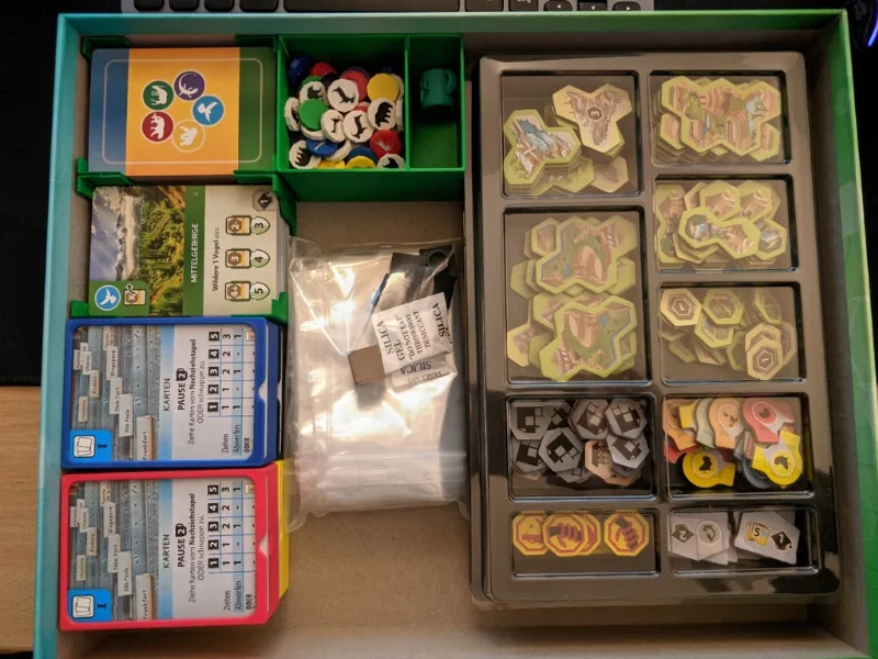 Ark Nova + expansion minimal insert for unsleeved cards