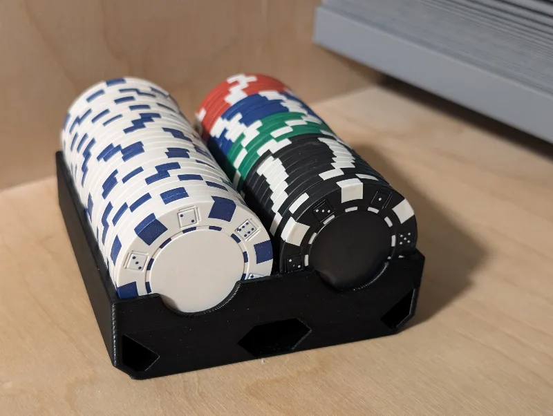 Poker Blackjack Roulette Chip Rack (Stackable) 2x25