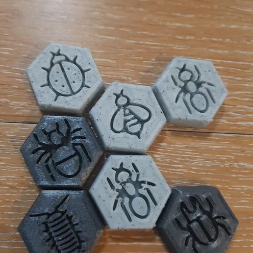 Hive Game Derivative "Swarm" - modified tiles