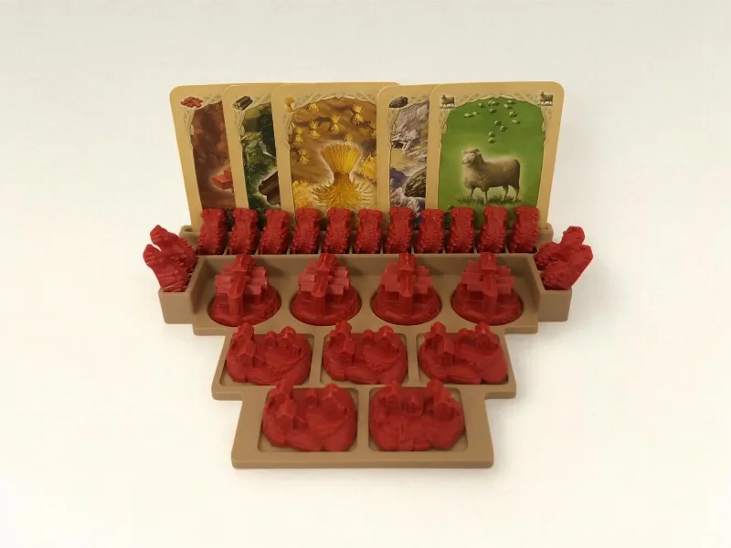 Compact Catan card organizer - Catan upgrade
