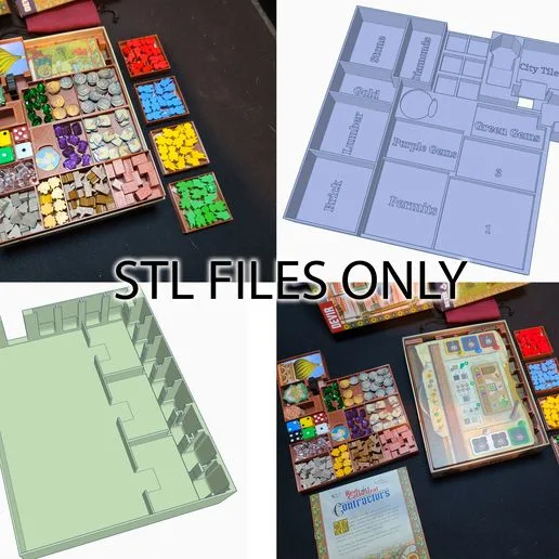 STL Files for The Red Cathedral board game insert