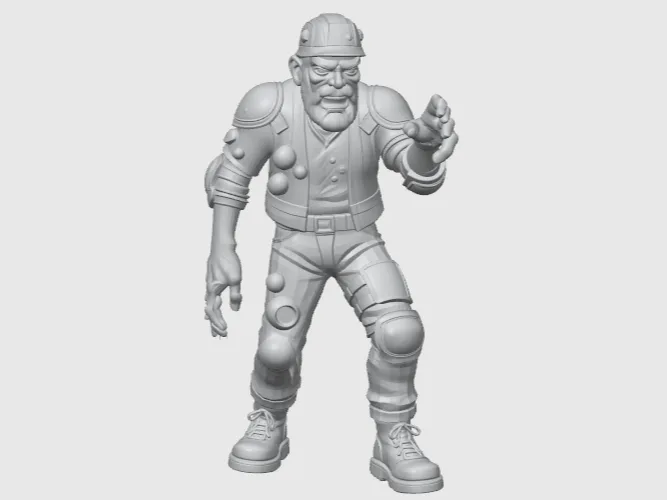 Deambulante Tossico Muratore Miniatura Zombicide