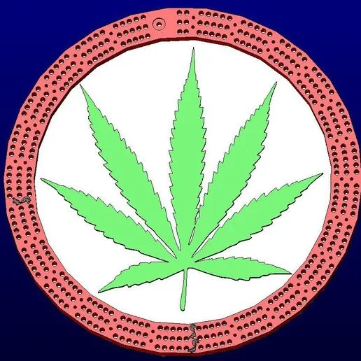 weed cribbage board