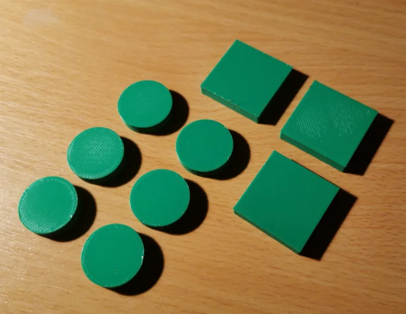 Catan knight cylinders and city wall cuboids