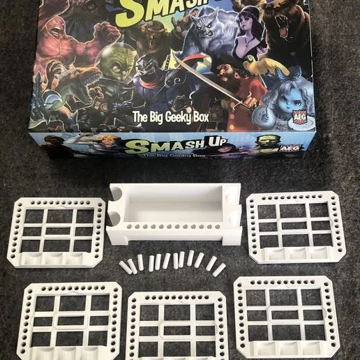 Smash Up Base Tracker Token Organizer for Big Geeky Box and All Expansions AEG