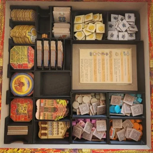 Barcelona Board Game Insert with Expansion and Promos