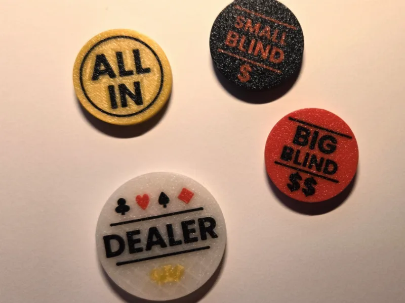 Poker Chips—Dealer, Blinds, All-In